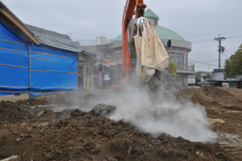 2013年　1月　基礎整備（地盤改良工事）